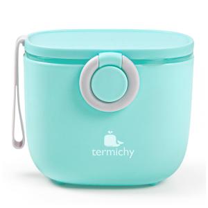 Dispenser Fórmula Bebê Termichy Azul Portátil com Alça e Colher 250g 500ml