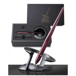 Novium Caneta Esferográfica Executiva Vertical com Tinta e Recarga de Alta Qualidade, Vermelha