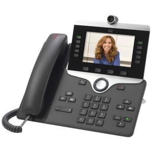 Cisco Telefone Fixo com Display LCD, Programável, 2 PoE, 1 Aparelho, CP 8845 K9 RF