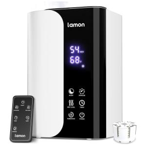 Umidificador Ultrassônico Portátil Lamon 5 Litros com Controle Remoto, 110V, Branco
