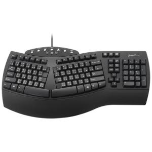 PERIBOARD 512 Teclado Ergonômico Dividido Sem Fio Recarregável Reduz a Tensão das Mãos, PERIXX, Preto