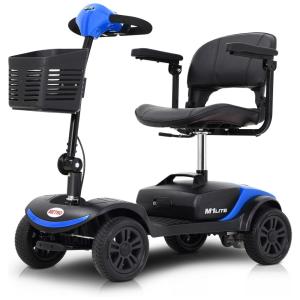 Cadeira de Rodas Elétrica Metro Mobility para Adultos, Dobrável e Leve, Para Idosos, Bateria de Longo Alcance com Carregador e Cesta