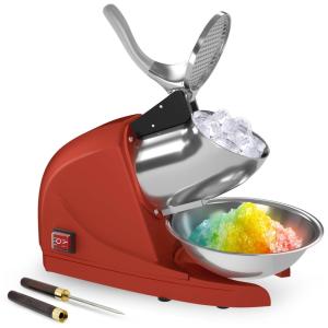 Máquina de Raspadinha Industrial, Aço Inoxidável, 99 kg, h, 110v, OKF, Vermelho