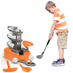Kit de Golfe com 15 Bolas e 1 Taco para Meninos e Meninas, iPlay, Laranja