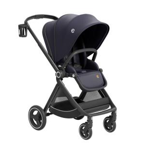 Carrinho de Bebê para Passeio com Assento Reversível, Compacto e Dobrável, ELITTLE, Azul Escuro