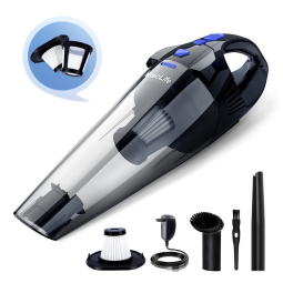 Aspirador de Pó Automotivo Portátil H 111 e Recarregável, Bateria 2200 mAh, Bivolt, VACLIFE, Preto