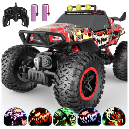 NQD Carrinho de Controle Remoto Off Road Recarregável via USB, Tração 4 x 4, Idade Recomendada 8