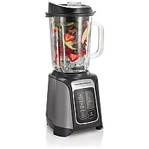 Liquidificador de Bancada 1.4L com Lâminas de Aço Inoxidável, 110V 1680W, Hamilton Beach 58600, Cinza