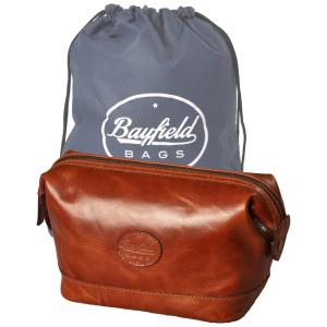 Necessaire Masculina de Couro, BAYFIELD BAGS, Marrom
