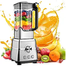 Liquidificador de Bancada Profissional 2L 3 Velocidades, 1800W, 110v, NICTIV, Prateado