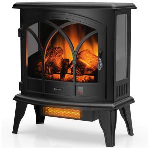 Lareira Elétrica C Realista Portátil 1400W, TURBRO Suburbs TS23 C, Preto