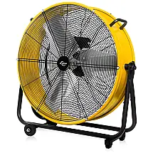 Ventilador Industrial Alta Velocidade, 61cm, CFM 4700, 3 Velocidades, 110V, JPOWER, Amarelo