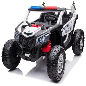 Sopbost Carro, Carrinho Elétrico 2 Assentos 12V, com Luzes de LED, MP3, Vermelho