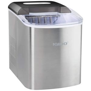 Máquina de Gelo Automática Portátil até 11 kg de Gelo em 24h, 110v, IGLOO ICEB26SS, Prateado
