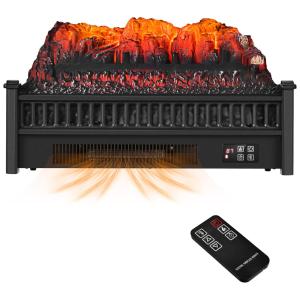 Lareira Elétrica Ecológica 23" 58cm com Controle Remoto, Temporizador e Cores e Brilho de Chama Ajustáveis, 110V 1500W, GOFLAME SF413-23A