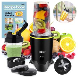 Liquidificador Pessoal para Vitaminas, 110V 1200W, Hilax, Preto