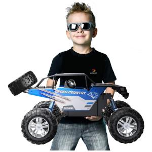 Carrinho de Controle Remoto Caminhão, Escala 18, Off Road, DEERC, Azul