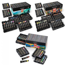 Kit de Tinta Acrílica Profissional com Cores Essenciais, 180 Peças, ARTEZA