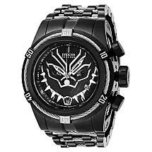 Relógio Masculino Marvel Pantera Negra, Invicta 27006, Preto e Prata