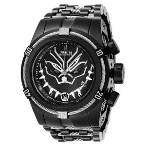 Relógio Masculino Marvel Pantera Negra, Invicta 27006, Preto e Prata