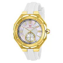 Relógio Feminino TechnoMarine Cruise Sea Lady 37,5 mm Mostrador Madrepérola Movimento Suíço Ronda 1069 Branco