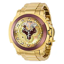Relógio Masculino Invicta Reserve Man of War com Mostrador Madrepérola, Ouro 38206