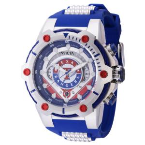 Relgio masculino MLB Texas Rangers 51,5 mm. Ao. Azul 43506