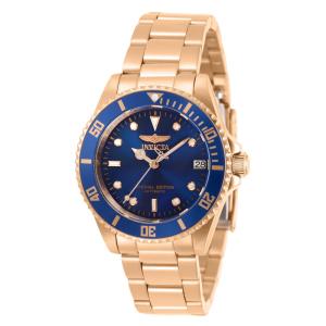 Relógio Feminino Automático Pro Diver, Invicta 30606, Ouro Rosa e Azul