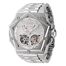 Relgio masculino Invicta Reserva Helios Automtico com mostrador em madreprola e corao duplo aberto - 54 mm.