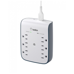 Protetor Contra Picos de Energia e Raios 900 Watts com 4 Portas CA 2 USB, 110v, BELKIN BSV602tt, Branco