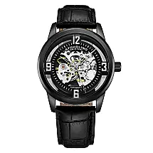 Relógio Masculino Stuhrling Winchester Automático 42 mm, Preto, Design Clássico e Elegante