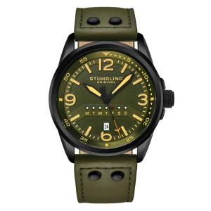 Relógio Masculino Stuhrling 447A.06 Quartzo 44mm, Verde