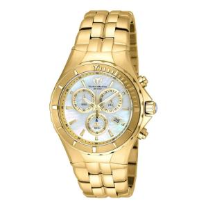 Relógio Feminino TechnoMarine Sea Pearl com Mostrador Madrepérola, Invicta TM 715016, Dourado e Branco