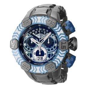 Relógio Masculino Reserve, Invicta 39016, Cinza Escuro e Azul