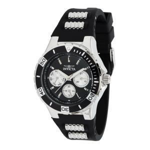 Relógio Feminino Aviator, Invicta 37316, Preto e Prata