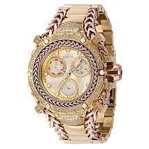 Relgio feminino Gladiador de diamante de 1,08 quilates com mostrador em madreprola - 43,2 mm. Ouro. Ouro Rosa 41416