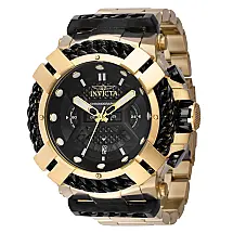 Relgio Masculino Bolt - 55mm. Ouro. Preto 37516