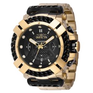 Relgio Masculino Bolt - 55mm. Ouro. Preto 37516