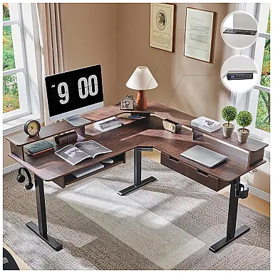 Mesa Gamer em L Elétrica