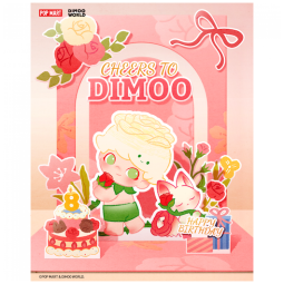 Pôster de Aniversário Dimoo Over 59 Gift da Pop Mart Caixa Surpresa