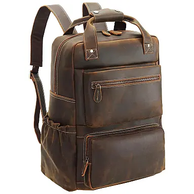 Mochila Unissex de Couro para