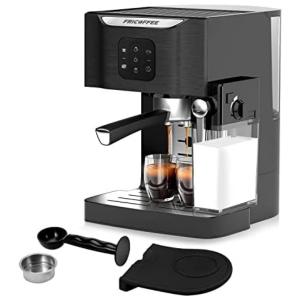 Máquina de Café Expresso Semi Automática com Tela LED e Bocal de Leite, 110V, Fricoffee, Preta