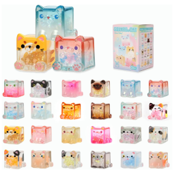 Blind Box, Caixa Surpresa,Kit Surpresa Gato Quadrado: 3 Figuras em Cada Sacola - Brinquedos Colecionáveis de Caixa Misteriosa