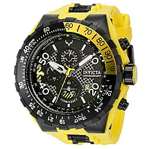 Relógio Masculino Analógico de Quartzo 54.5mm, Invicta Aviator 40126, Amarelo