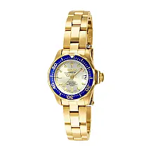 Relógio Feminino Pro Diver, Invicta 14126, Dourado e Azul