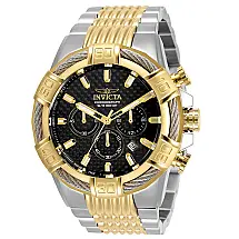 Relógio Masculino de Quartzo Bolt, Invicta 35126, Prata, Dourado e Preto