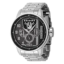 NFL Las Vegas Raiders Relógio Masculino - 48mm. Aço ZG-45126
