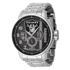 NFL Las Vegas Raiders Relógio Masculino - 48mm. Aço ZG-45126