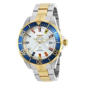 Relógio Masculino Automático Grand Diver, Invicta 21326, Prata e Dourado
