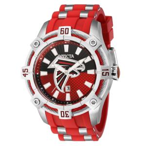 Relgio Masculino Invicta NFL Atlanta Falcons em Ao Vermelho de 52mm - ZG-43326